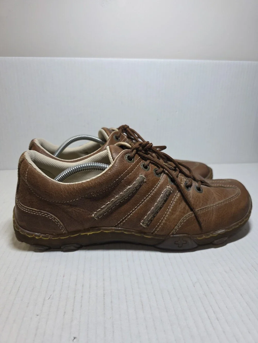Dr Martens Shoes Mens 11 Brown Air Wair Cushion Soles Leather Lace Up Sneaker